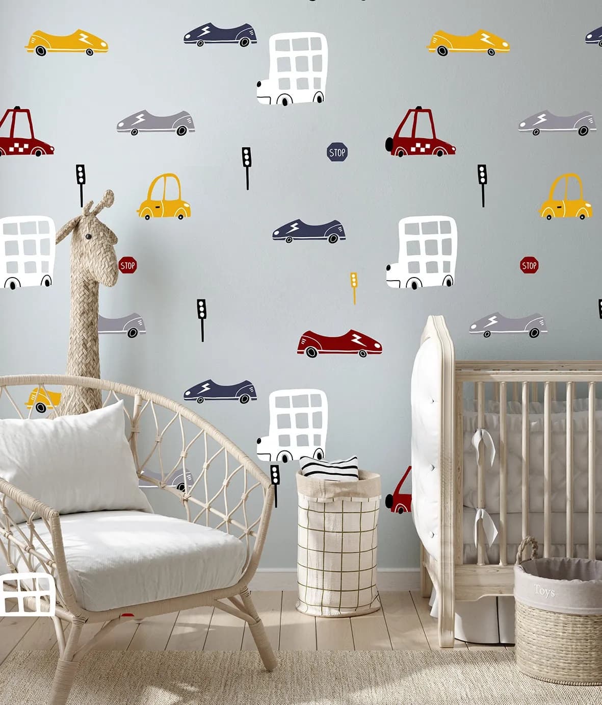 Autá nálepky na stenu. Detská izba – Samolepiace dekorácie na stenu