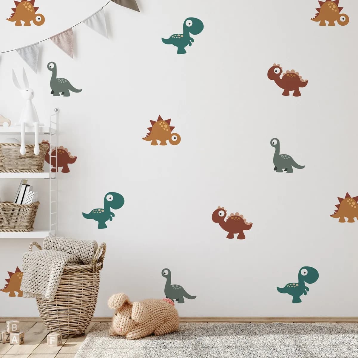 Dinosaury nálepky na stenu. Zábavné dinosaury (5) – Hravé nálepky na stenu pre deti