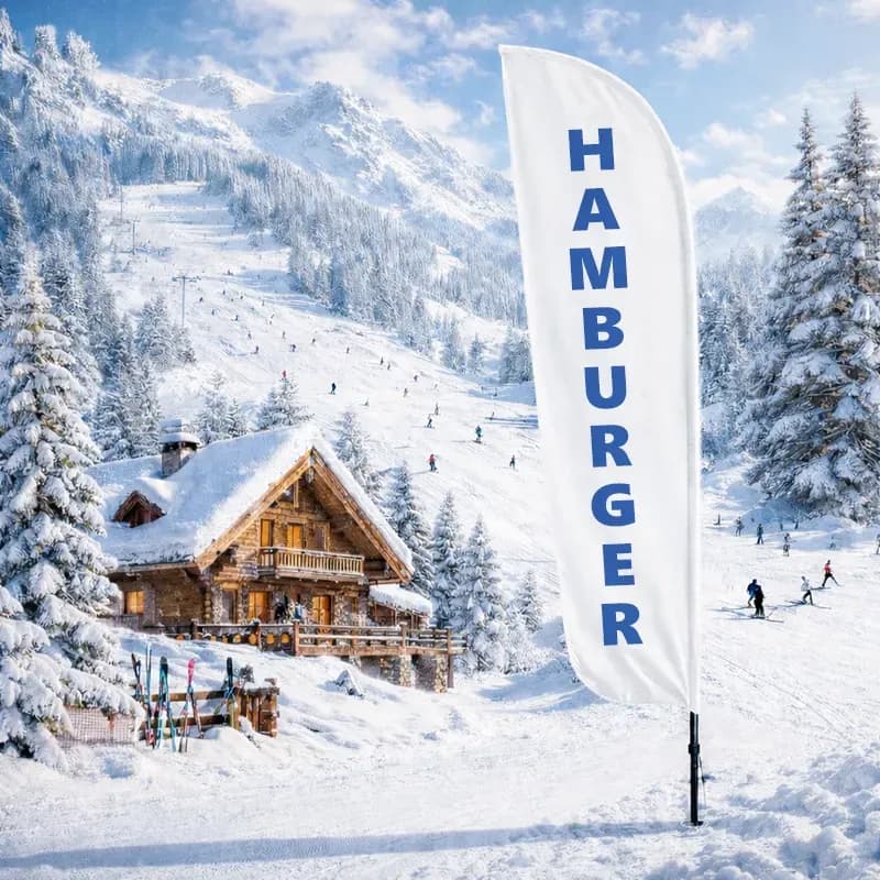 Beach Flag Standard HAMBURGER