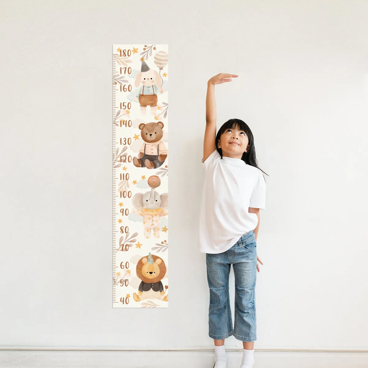 Nálepka na stenu s grafom rastu. Jednoduché odlepenie a nalepenie (2) – Samolepiace dekorácie na stenu