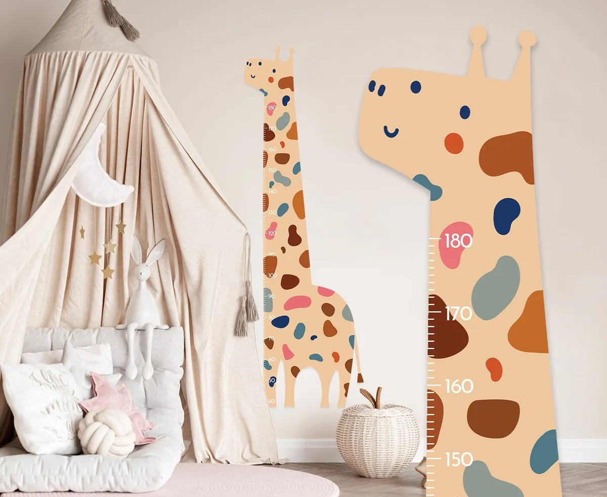 Nálepka na stenu s rastovým diagramom. Jednoduché odlepenie a nalepenie (6) – Samolepiace dekorácie na stenu