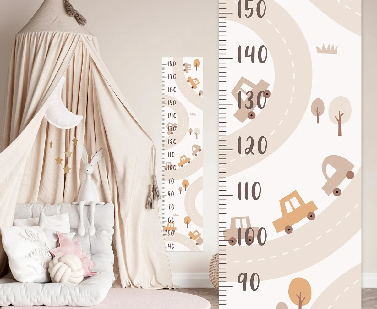 Nálepka na stenu s rastovým diagramom. Jednoduché odlepenie a nalepenie (3) – Samolepiace dekorácie na stenu