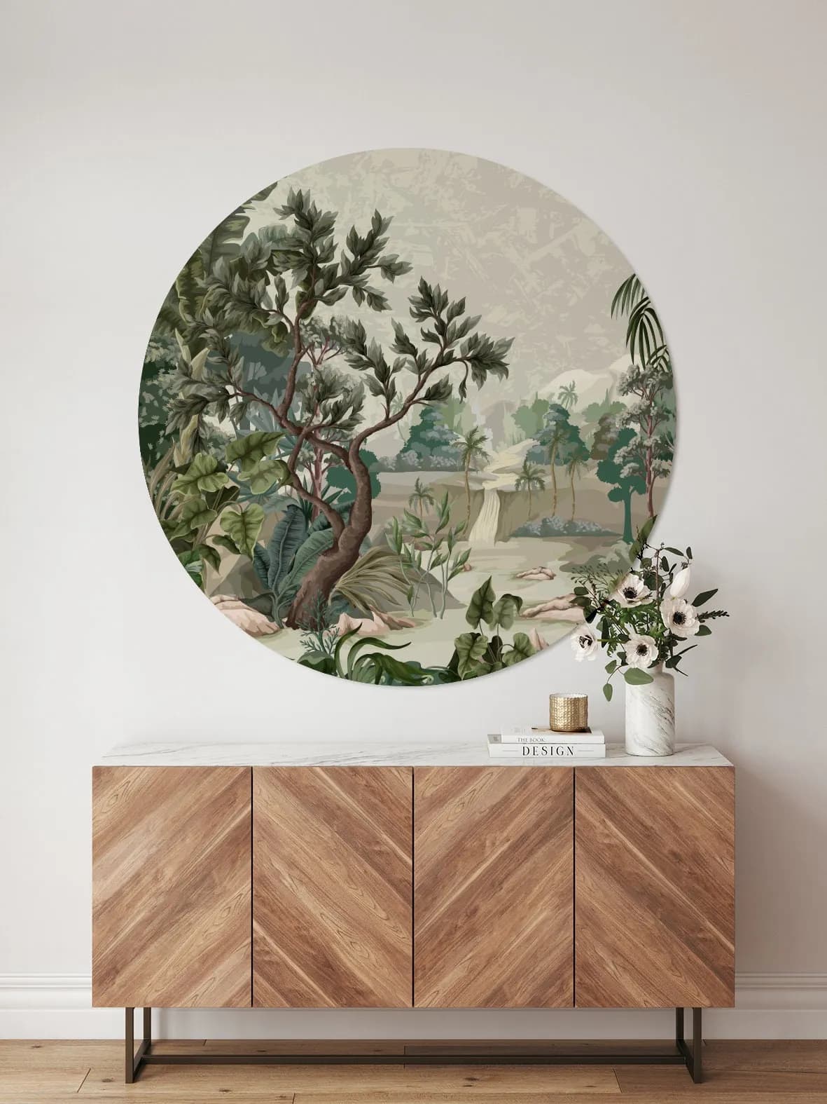 BOHO Circle Nálepka na stenu. Geometrické nástenné dekorácie (2) – Samolepiace dekorácie na stenu