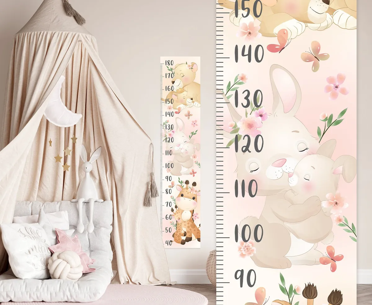 Nálepka na stenu s grafom rastu. Jednoduché odlepenie a nalepenie (3) – Samolepiace dekorácie na stenu