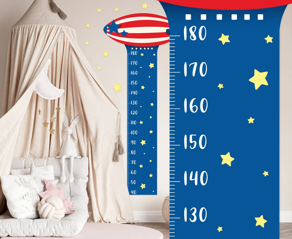 Nálepka na stenu s grafom rastu. Jednoduché odlepenie a nalepenie – Samolepiace dekorácie na stenu