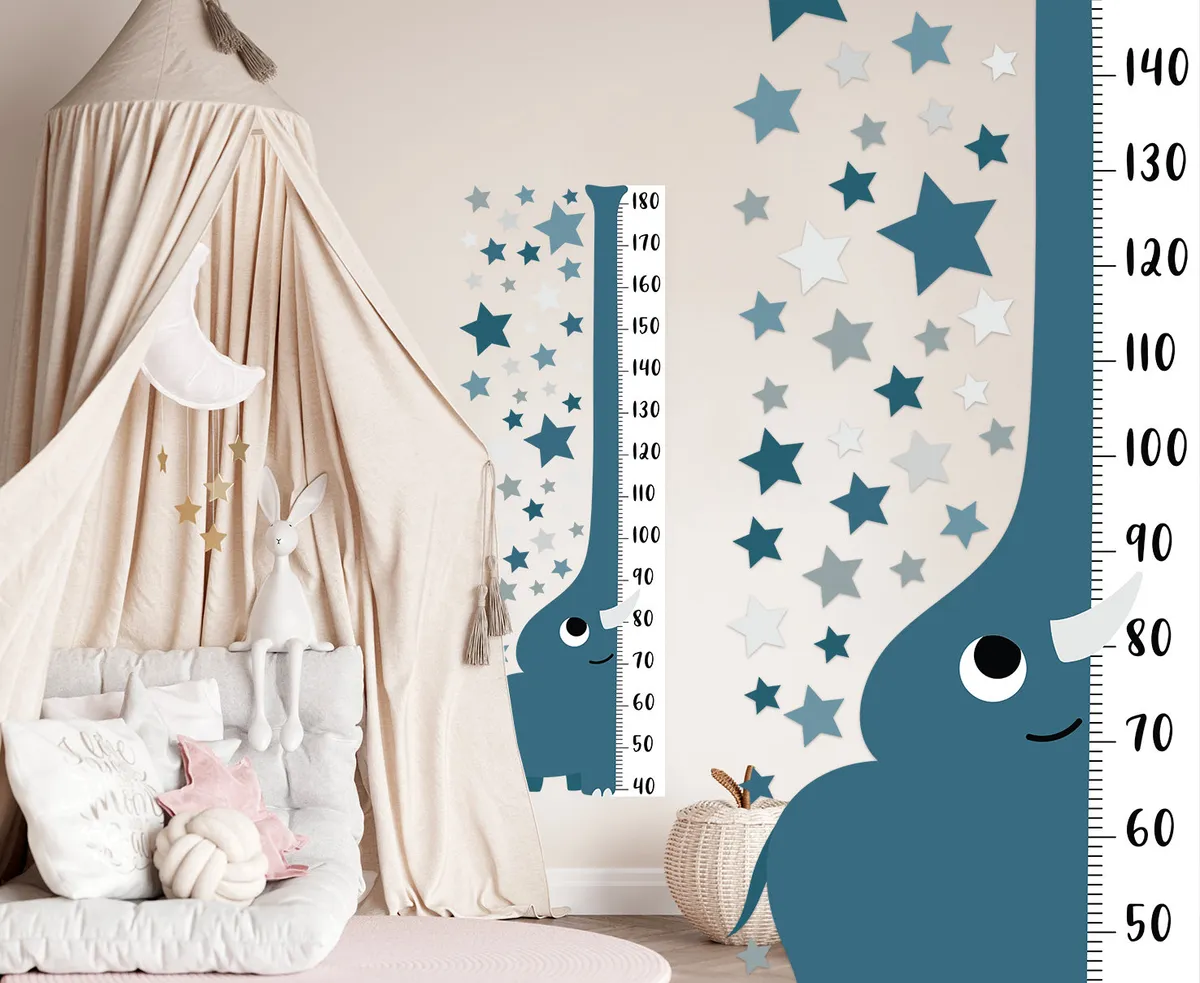 Nálepka na stenu s rastovým diagramom. Jednoduché odlepenie a nalepenie (8) – Samolepiace dekorácie na stenu