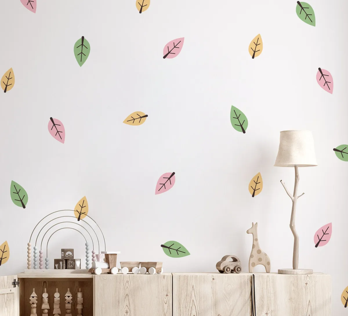 Kvetinové nálepky na stenu. Lesné kvetinové (3) – Kvetinové nálepky na stenu do interiéru