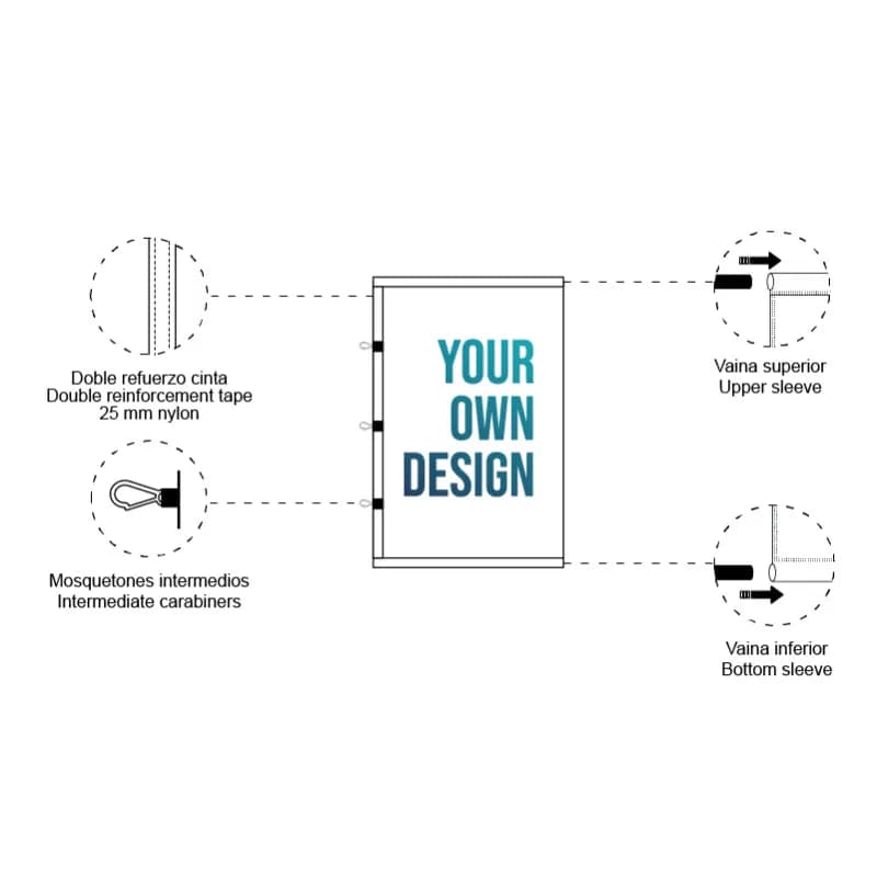 Vlajka s karabínami a tunelom náhľad 4