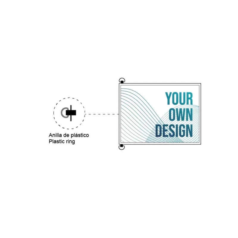 Vlajka s krúžkami náhľad 3