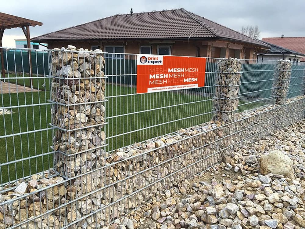 PVC banner Mesh na oplotenie