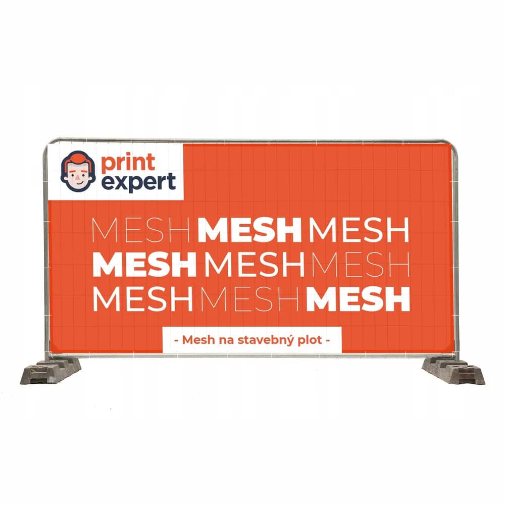 PVC banner Mesh na stavebné oplotenie