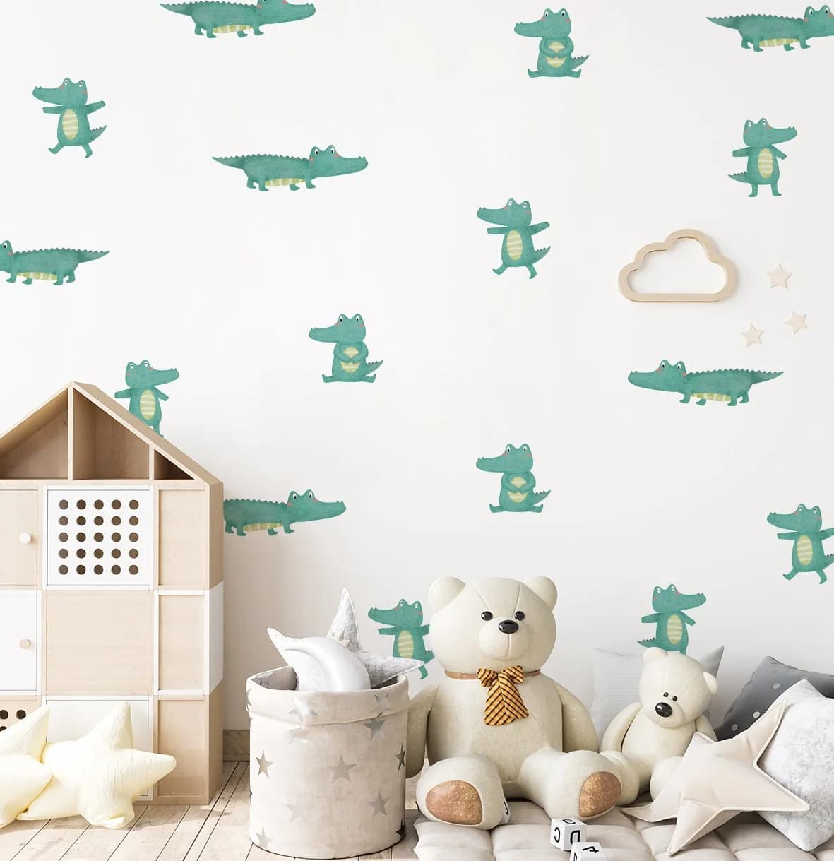 Krokodíly nálepky na stenu. Roztomilé krokodíly – Samolepiace dekorácie na stenu