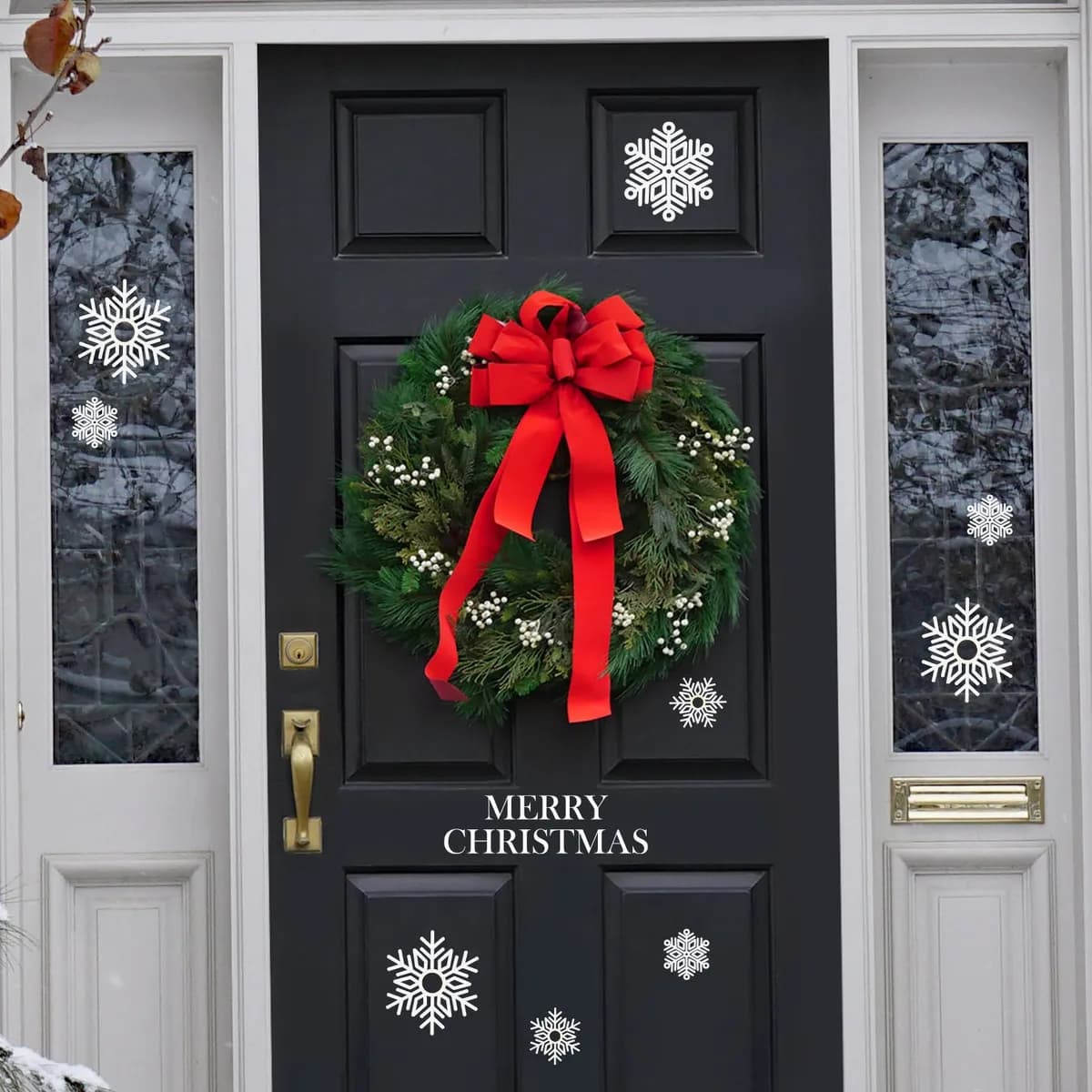 Vianočné nálepky na stenu. Jednoduché prestavenie (6) – Samolepiace dekorácie na stenu