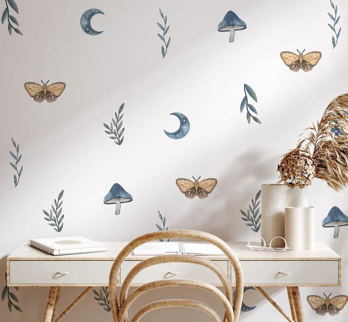 Nálepka na stenu Motýľ. Pastelové boh – Samolepiace dekorácie na stenu