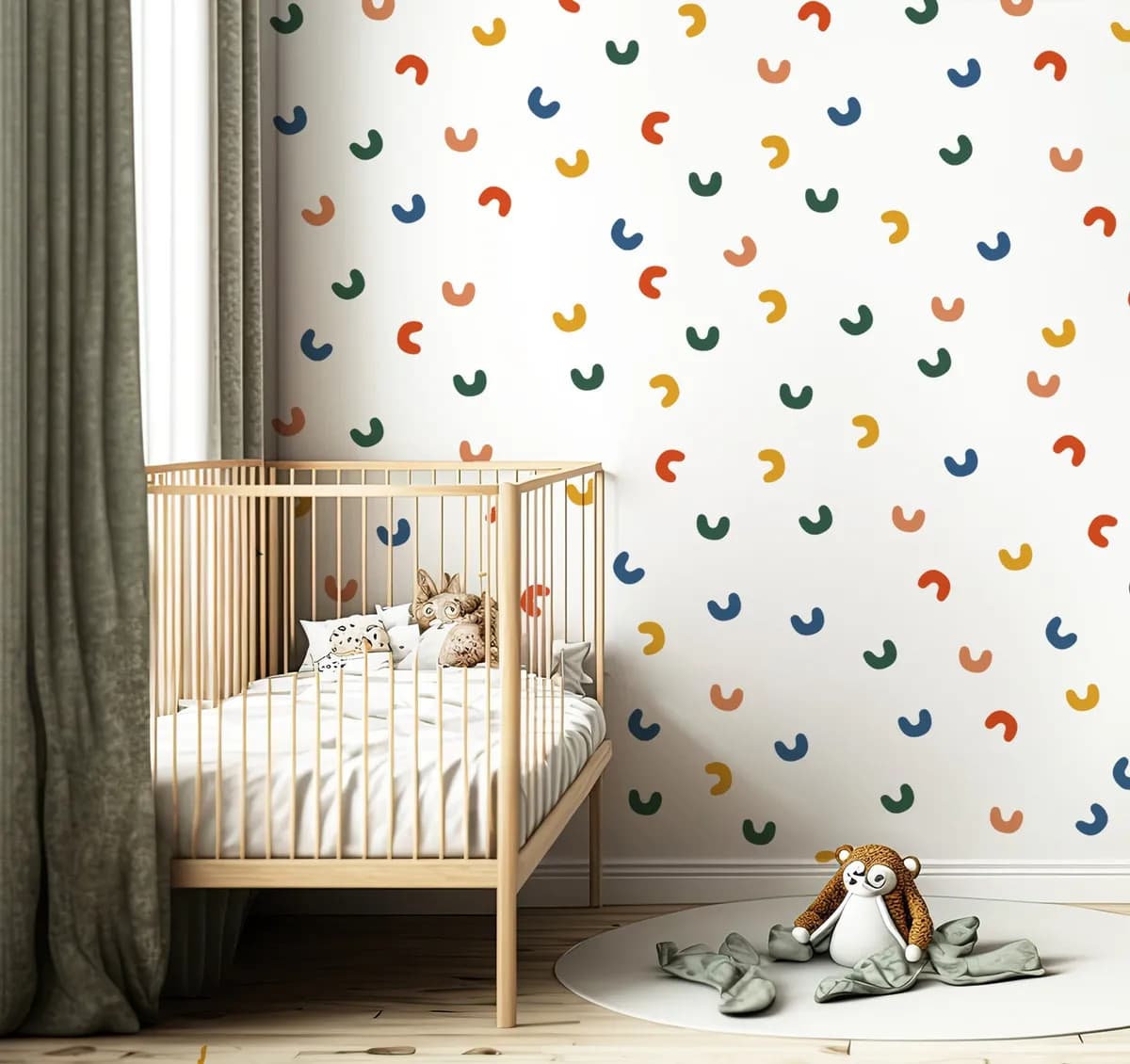 Samolepka na stenu. Abstraktné tvary (11) – Samolepiace dekorácie na stenu