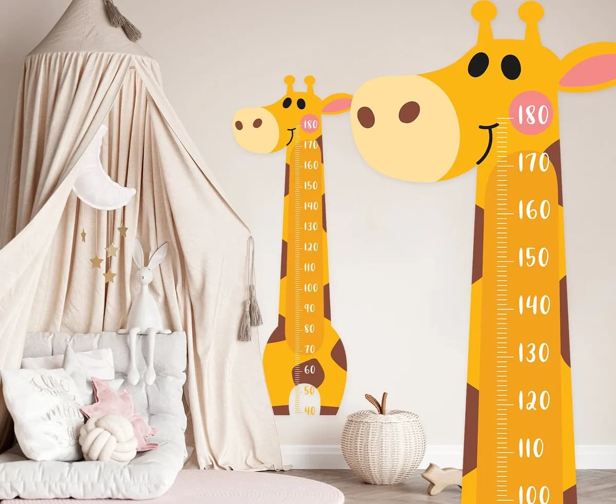 Nálepka na stenu s rastovým diagramom. Jednoduché odlepenie a nalepenie (7) – Samolepiace dekorácie na stenu