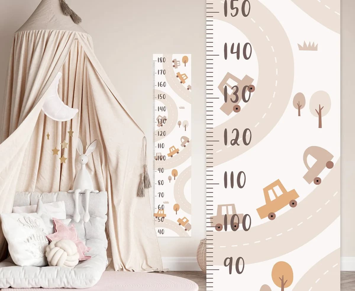 Nálepka na stenu s rastovým diagramom. Jednoduché odlepenie a nalepenie (3) – Samolepiace dekorácie na stenu