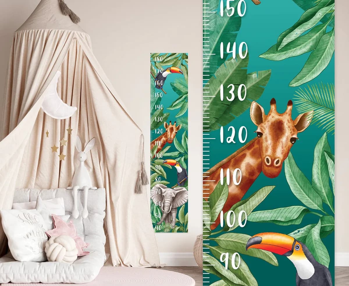 Nálepka na stenu s rastovým diagramom. Jednoduché odlepenie a nalepenie (4) – Samolepiace dekorácie na stenu