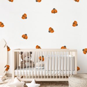 Berušky nálepky na stenu. Detská izba (2) – Samolepiace dekorácie na stenu
