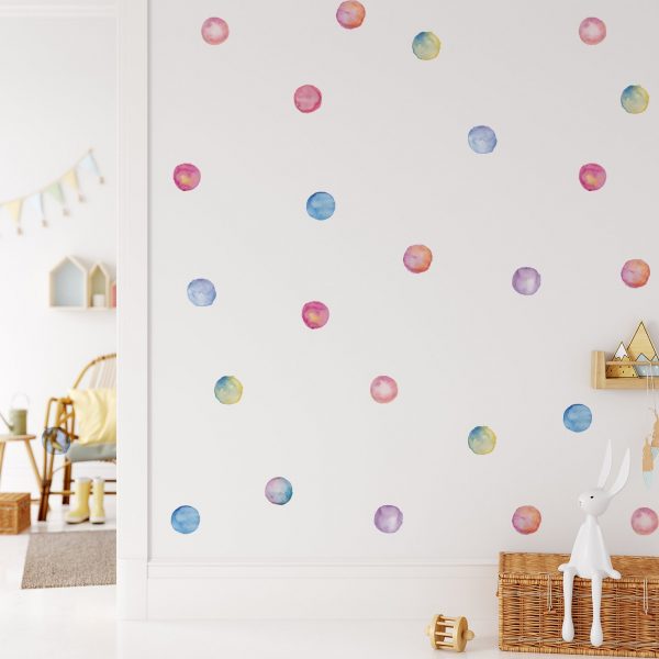 Bodky na stenu. Akvarelové bodky (2) – Samolepiace dekorácie na stenu 2 Objednajte tlač online – rýchlo a bez starostí. Doručenie po celom Slovensku. Letáky, vizitky, bannery, billboardy a viac. - Štýlové samolepiace nálepky na stenu – jednoduchá aplikácia, kvalitná tlač a dlhá životnosť.