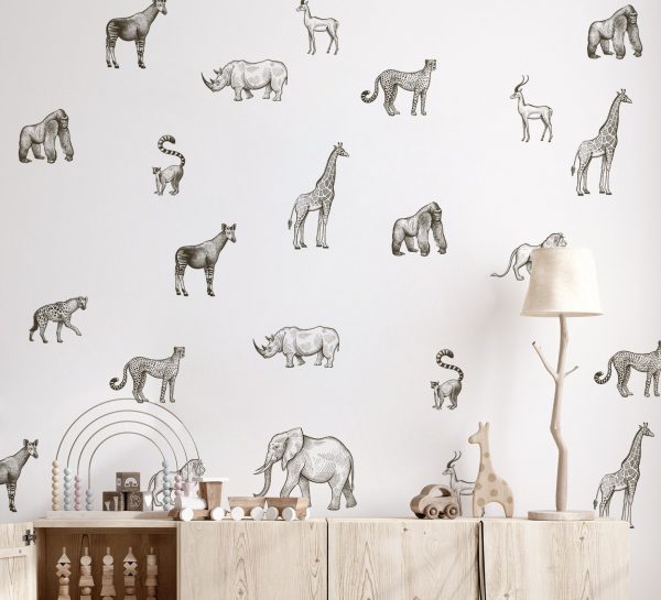 Nálepky na stenu Safari zvieratá. Divoké zvieratá (2) – Hravé nálepky na stenu pre deti 2 Objednajte tlač online – rýchlo a bez starostí. Doručenie po celom Slovensku. Letáky, vizitky, bannery, billboardy a viac. - Hravé zvieratkové a dinosaurové motívy pre deti – farebné a veselé nálepky na stenu.