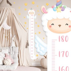 Nálepka na stenu s rastovým diagramom. Jednoduché odlepenie a nalepenie – Samolepiace dekorácie na stenu