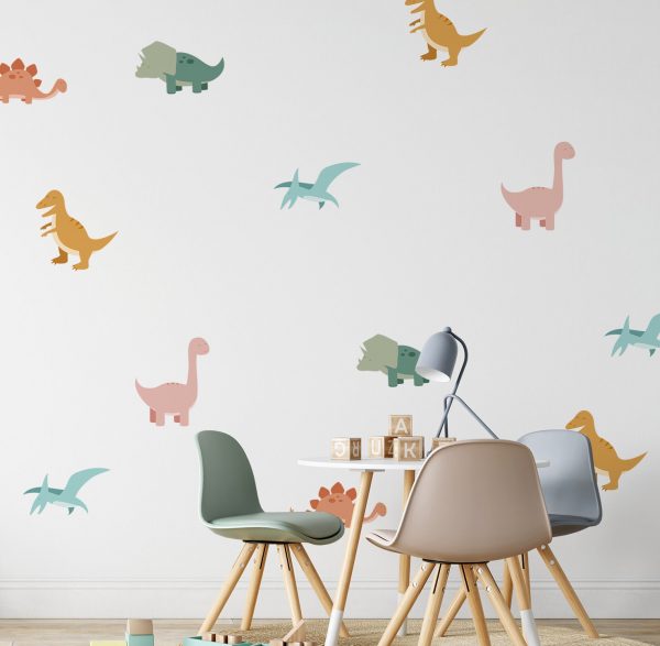 Dinosaury nálepky na stenu. Zábavné dinosaury (2) – Hravé nálepky na stenu pre deti 2 Objednajte tlač online – rýchlo a bez starostí. Doručenie po celom Slovensku. Letáky, vizitky, bannery, billboardy a viac. - Hravé zvieratkové a dinosaurové motívy pre deti – farebné a veselé nálepky na stenu.