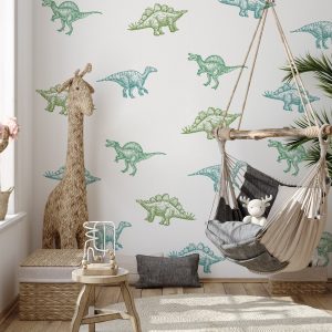 Dinosaury nálepky na stenu. Zábavné dinosaury (3) – Hravé nálepky na stenu pre deti