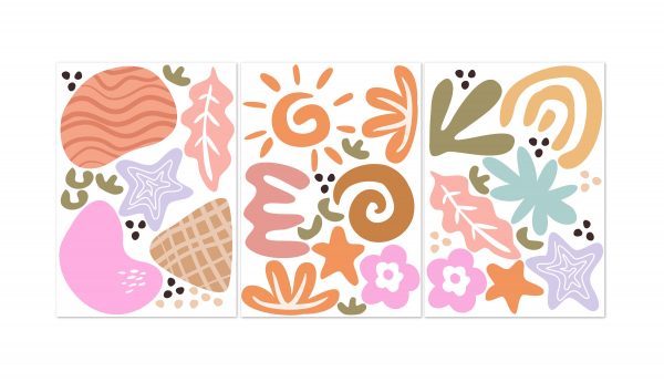 Samolepka na stenu. Abstraktné tvary (2) – Samolepiace dekorácie na stenu 2 Objednajte tlač online – rýchlo a bez starostí. Doručenie po celom Slovensku. Letáky, vizitky, bannery, billboardy a viac. - Štýlové samolepiace nálepky na stenu – jednoduchá aplikácia, kvalitná tlač a dlhá životnosť.