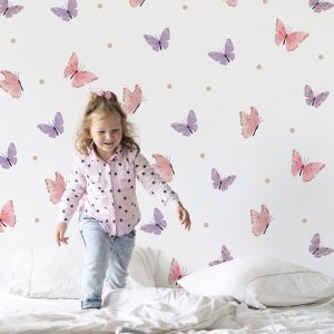 Nálepky na stenu Motýľ. Detská izba – Samolepiace dekorácie na stenu