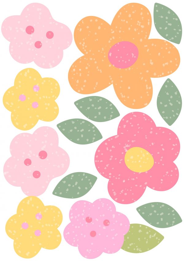 Kvetinové samolepky na stenu. Farebné kvetinové (3) – Kvetinové nálepky na stenu do interiéru 3 Objednajte tlač online – rýchlo a bez starostí. Doručenie po celom Slovensku. Letáky, vizitky, bannery, billboardy a viac. - Elegantné kvetinové nálepky pre útulný domov. Kvalitná tlač, jednoduchá aplikácia.