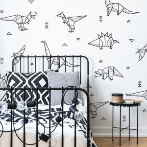 Dinosaury nálepky na stenu. Zábavné dinosaury (4) – Hravé nálepky na stenu pre deti