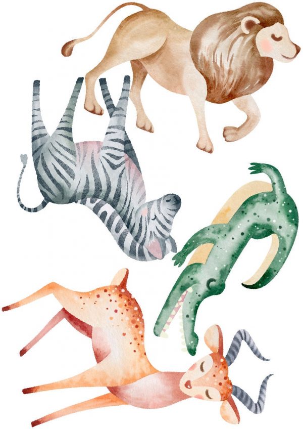 Nálepky na stenu Safari zvieratá. Divoké zvieratá (6) – Hravé nálepky na stenu pre deti 5 Objednajte tlač online – rýchlo a bez starostí. Doručenie po celom Slovensku. Letáky, vizitky, bannery, billboardy a viac. - Hravé zvieratkové a dinosaurové motívy pre deti – farebné a veselé nálepky na stenu.