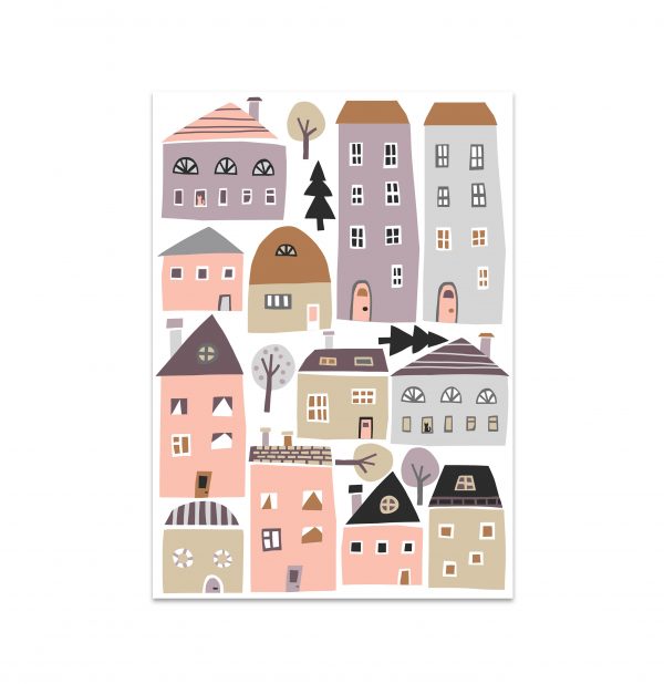 Nálepky na stenu vidiek. Domy a stromy – Samolepiace dekorácie na stenu 3 Objednajte tlač online – rýchlo a bez starostí. Doručenie po celom Slovensku. Letáky, vizitky, bannery, billboardy a viac. - Štýlové samolepiace nálepky na stenu – jednoduchá aplikácia, kvalitná tlač a dlhá životnosť.