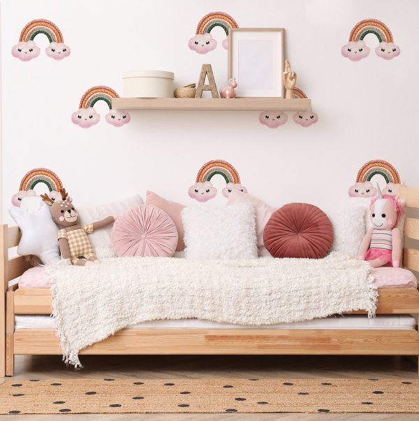 Boho nálepky na stenu. Dúha Oblaky Úsmevy – Samolepiace dekorácie na stenu 3 Objednajte tlač online – rýchlo a bez starostí. Doručenie po celom Slovensku. Letáky, vizitky, bannery, billboardy a viac. - Štýlové samolepiace nálepky na stenu – jednoduchá aplikácia, kvalitná tlač a dlhá životnosť.