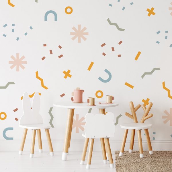 Samolepka na stenu. Abstraktné tvary (7) – Samolepiace dekorácie na stenu 2 Objednajte tlač online – rýchlo a bez starostí. Doručenie po celom Slovensku. Letáky, vizitky, bannery, billboardy a viac. - Štýlové samolepiace nálepky na stenu – jednoduchá aplikácia, kvalitná tlač a dlhá životnosť.