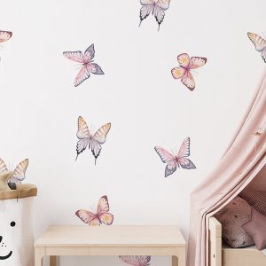 Motýľ Nálepky na stenu. Detská izba dekorácie (3) – Samolepiace dekorácie na stenu
