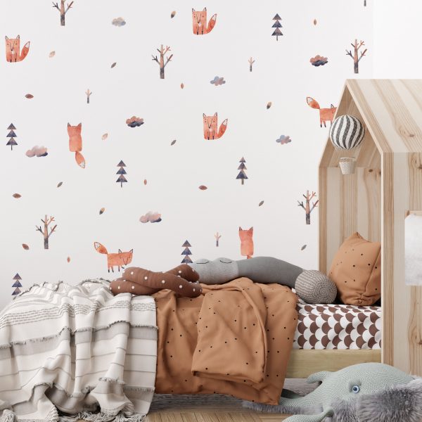 Nálepky na stenu detskej izby. Akvarelové líšky – Samolepiace dekorácie na stenu 2 Objednajte tlač online – rýchlo a bez starostí. Doručenie po celom Slovensku. Letáky, vizitky, bannery, billboardy a viac. - Štýlové samolepiace nálepky na stenu – jednoduchá aplikácia, kvalitná tlač a dlhá životnosť.