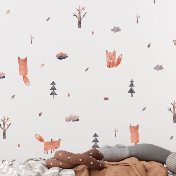 Nálepky na stenu detskej izby. Akvarelové líšky – Samolepiace dekorácie na stenu 3 Objednajte tlač online – rýchlo a bez starostí. Doručenie po celom Slovensku. Letáky, vizitky, bannery, billboardy a viac. - Štýlové samolepiace nálepky na stenu – jednoduchá aplikácia, kvalitná tlač a dlhá životnosť.