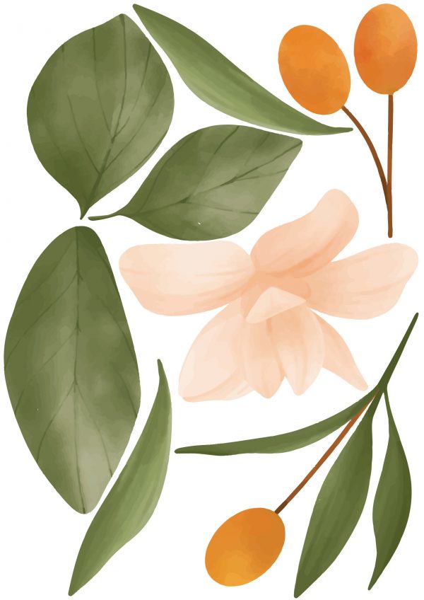 Kvetinové nálepky na stenu. Pastelové kvety (22) – Kvetinové nálepky na stenu do interiéru 5 Objednajte tlač online – rýchlo a bez starostí. Doručenie po celom Slovensku. Letáky, vizitky, bannery, billboardy a viac. - Elegantné kvetinové nálepky pre útulný domov. Kvalitná tlač, jednoduchá aplikácia.