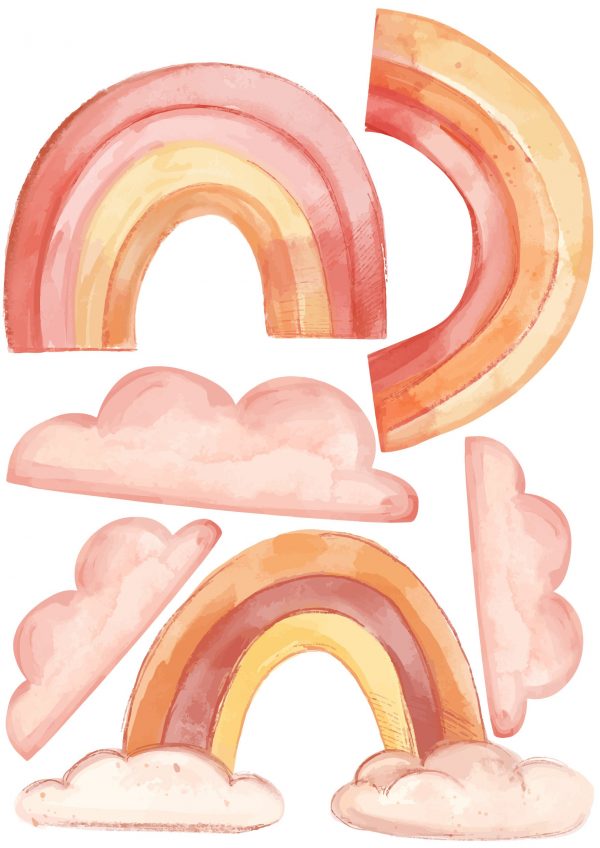Boho Nálepky na stenu. Abstraktné dúhy, mraky, dáždniky (1) – Samolepiace dekorácie na stenu 3 Objednajte tlač online – rýchlo a bez starostí. Doručenie po celom Slovensku. Letáky, vizitky, bannery, billboardy a viac. - Štýlové samolepiace nálepky na stenu – jednoduchá aplikácia, kvalitná tlač a dlhá životnosť.