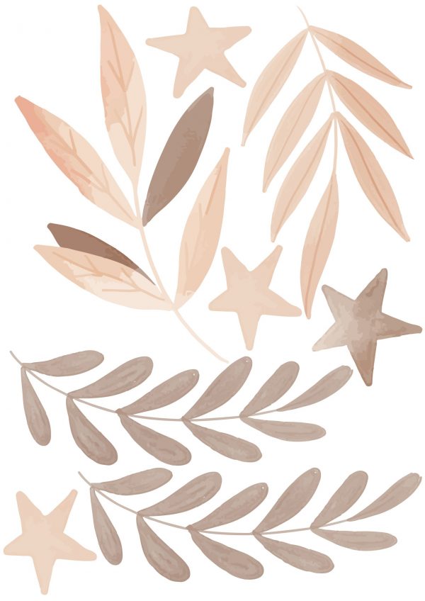 Boho Nálepky na stenu. Abstraktné listy, perie, hviezdy – Nálepky na stenu s hviezdami a oblohou 4 Objednajte tlač online – rýchlo a bez starostí. Doručenie po celom Slovensku. Letáky, vizitky, bannery, billboardy a viac. - Pastelové hviezdy a obloha – jemná dekorácia, ktorá prinesie do izby pokoj a teplo.