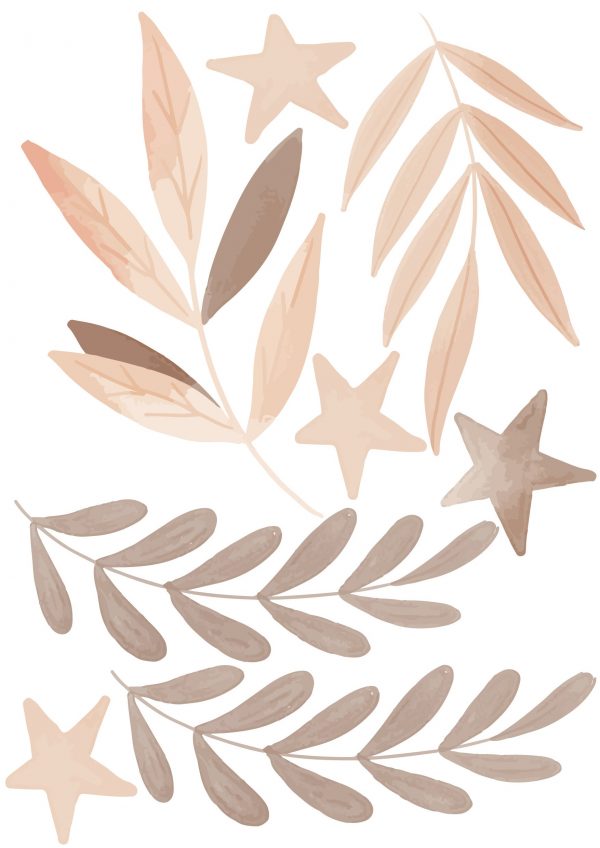 Boho Nálepky na stenu. Abstraktné listy, perie, hviezdy – Nálepky na stenu s hviezdami a oblohou 5 Objednajte tlač online – rýchlo a bez starostí. Doručenie po celom Slovensku. Letáky, vizitky, bannery, billboardy a viac. - Pastelové hviezdy a obloha – jemná dekorácia, ktorá prinesie do izby pokoj a teplo.