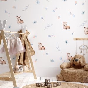 Lesné zvieratá nálepky na stenu. Lesné zvieratá (2) – Hravé nálepky na stenu pre deti