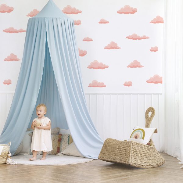 Nálepky na stenu Mraky. Ružové akvarelové mraky – Samolepiace dekorácie na stenu 2 Objednajte tlač online – rýchlo a bez starostí. Doručenie po celom Slovensku. Letáky, vizitky, bannery, billboardy a viac. - Štýlové samolepiace nálepky na stenu – jednoduchá aplikácia, kvalitná tlač a dlhá životnosť.