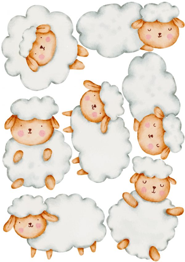 Nálepky na stenu Ovce. Roztomilé Ovce – Samolepiace dekorácie na stenu 2 Objednajte tlač online – rýchlo a bez starostí. Doručenie po celom Slovensku. Letáky, vizitky, bannery, billboardy a viac. - Štýlové samolepiace nálepky na stenu – jednoduchá aplikácia, kvalitná tlač a dlhá životnosť.