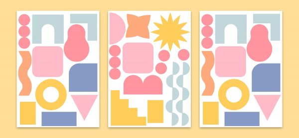 Samolepka na stenu. Abstraktné tvary (8) – Samolepiace dekorácie na stenu 6 Objednajte tlač online – rýchlo a bez starostí. Doručenie po celom Slovensku. Letáky, vizitky, bannery, billboardy a viac. - Štýlové samolepiace nálepky na stenu – jednoduchá aplikácia, kvalitná tlač a dlhá životnosť.