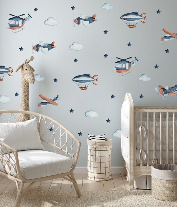 Nálepky na stenu Lietadlá. Detskej izby – Samolepiace dekorácie na stenu 2 Objednajte tlač online – rýchlo a bez starostí. Doručenie po celom Slovensku. Letáky, vizitky, bannery, billboardy a viac. - Štýlové samolepiace nálepky na stenu – jednoduchá aplikácia, kvalitná tlač a dlhá životnosť.
