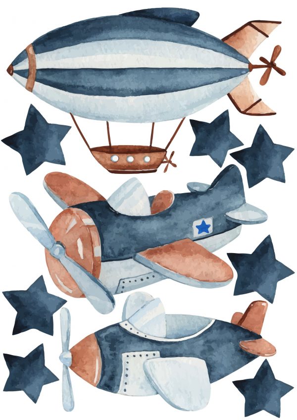 Nálepky na stenu Lietadlá. Detskej izby – Samolepiace dekorácie na stenu 5 Objednajte tlač online – rýchlo a bez starostí. Doručenie po celom Slovensku. Letáky, vizitky, bannery, billboardy a viac. - Štýlové samolepiace nálepky na stenu – jednoduchá aplikácia, kvalitná tlač a dlhá životnosť.