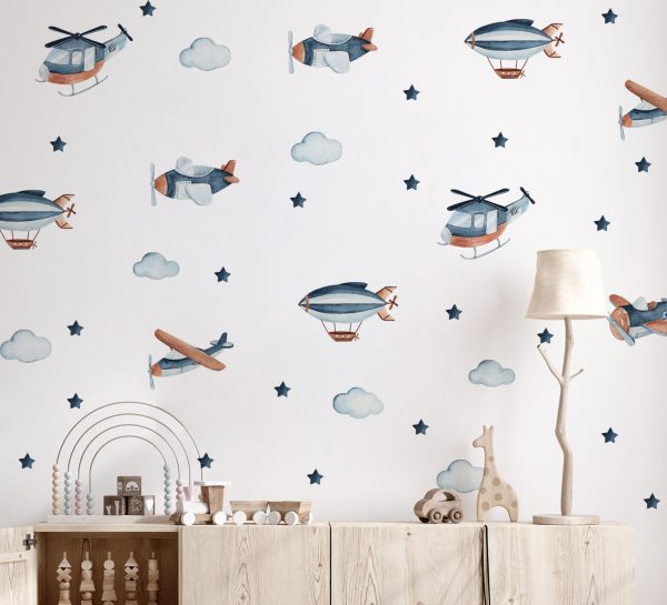 Nálepky na stenu Lietadlá. Detskej izby – Samolepiace dekorácie na stenu 1 Objednajte tlač online – rýchlo a bez starostí. Doručenie po celom Slovensku. Letáky, vizitky, bannery, billboardy a viac. - Štýlové samolepiace nálepky na stenu – jednoduchá aplikácia, kvalitná tlač a dlhá životnosť.